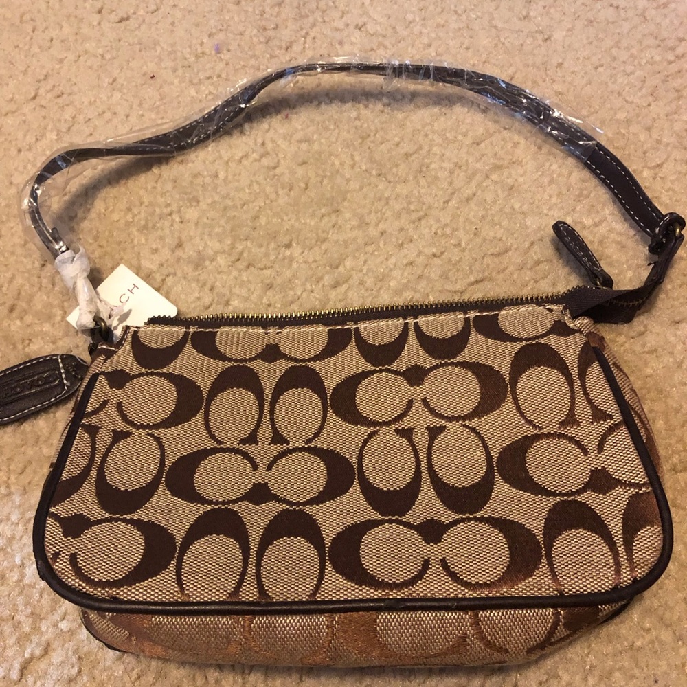 Brown coach bag